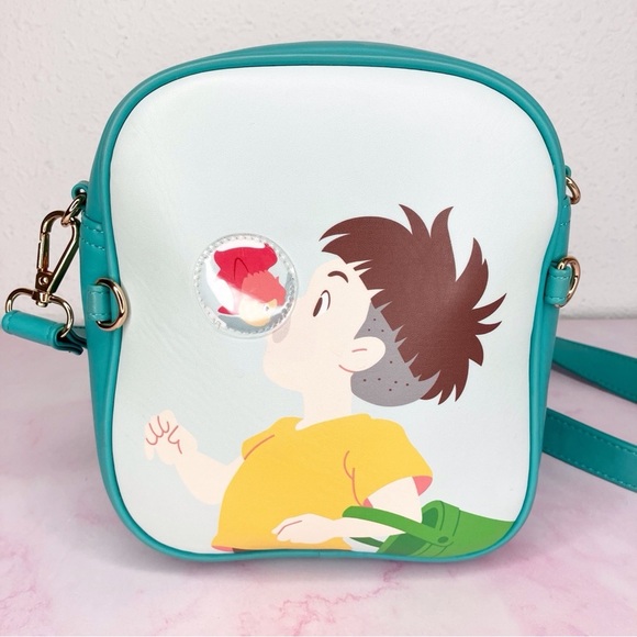 Studio Ghibli Ponyo Sosuke & Ponyo Crossbody Bag Sold Out BoxLunch Exclusive - Picture 2 of 16